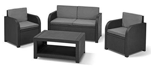 allibert gartenlounge set modena inkl sitz und rueckenkissen