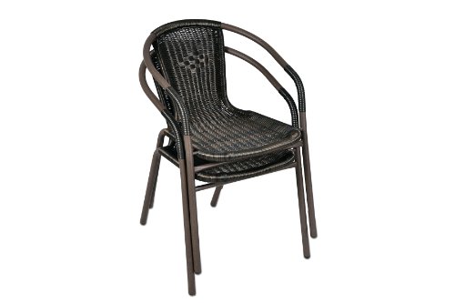 Nexos 4er Set Bistrostühle aus Poly Rattan - 5