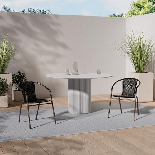 Nexos Bistrostuhl aus Poly-Rattan mit Stahlgestell - 2