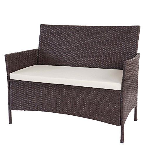 mendler poly rattan gartenbank halden