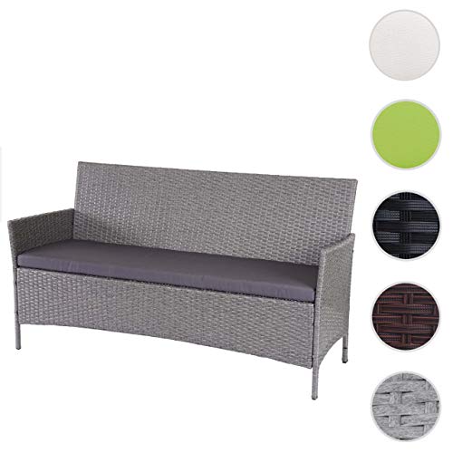 Mendler 3-Sitzer Poly-Rattan Gartenbank Halden - 5