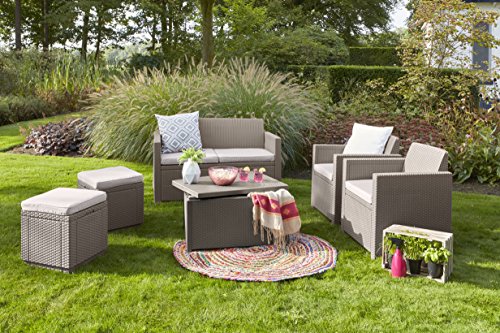 Allibert Poly Rattan Hocker mit Stauraum - 5