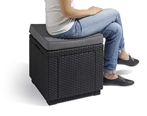 Allibert Poly Rattan Hocker mit Stauraum - 3