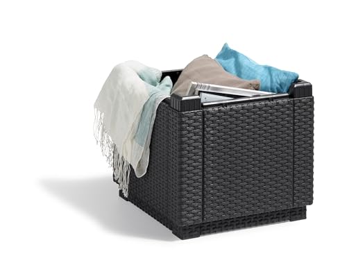 Allibert Poly Rattan Hocker mit Stauraum - 8