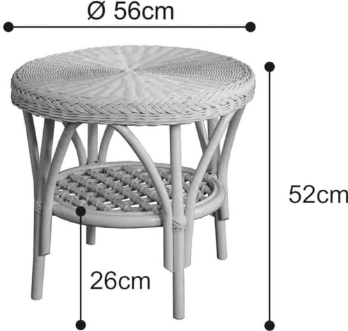 korb.outlet Rattan-Tisch (Rund) - 3