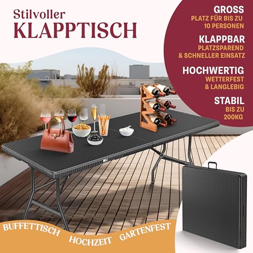 KESSER® Rattan-Buffettisch (klappbar) - 2