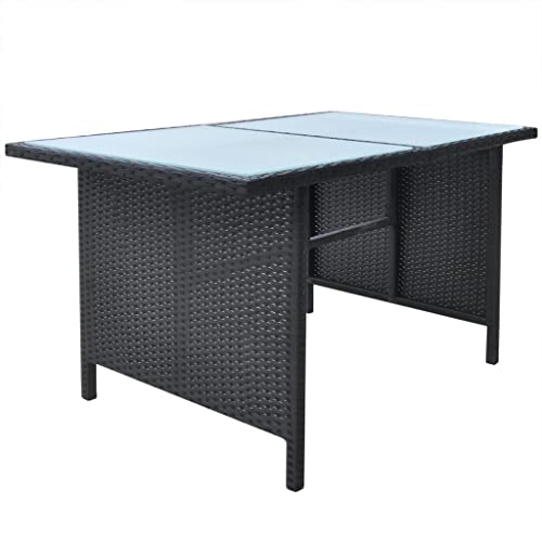 vidaXL Gartenmöbel Set 6-TLG. Poly Rattan Sitzgarnitur Sitzgruppe Gartengarnitur - 5