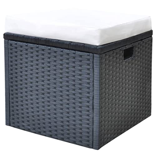 vidaXL Gartenmöbel Set 6-TLG. Poly Rattan Sitzgarnitur Sitzgruppe Gartengarnitur - 7
